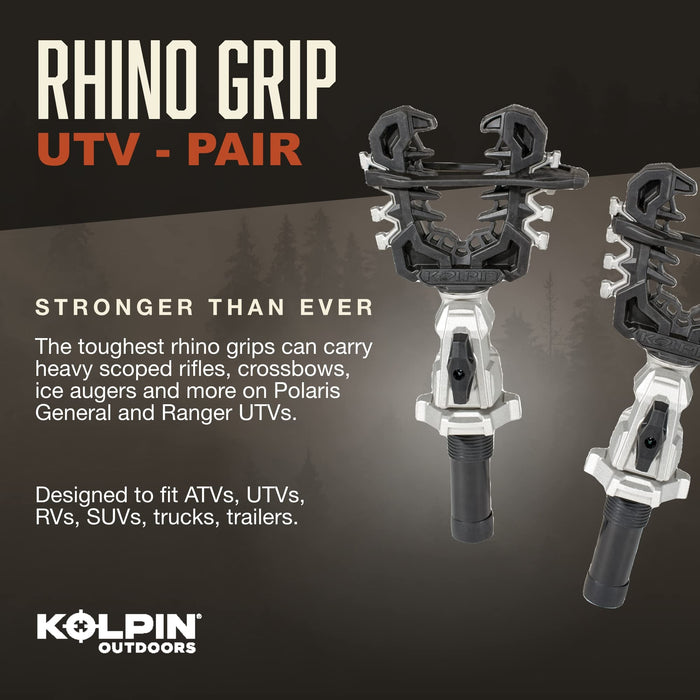 Kolpin Rhino Grip Pro - Polaris UTV (Polaris Lock & Ride Compatible) - 21562, Black