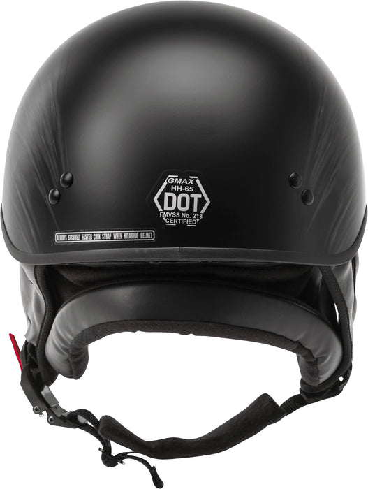 GMAX HH-65 Naked DOT Approved Half Helmet for Motorcycle, Moped, Scooter and More