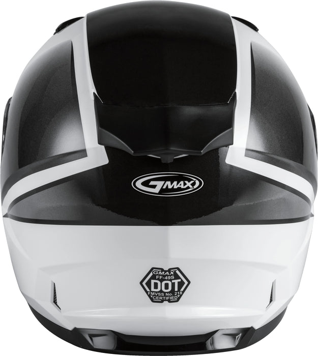 Gmax Ff-49S Full-Face Dual Lens Shield Snow Helmet (White/Black, Xx-Large) G2495018