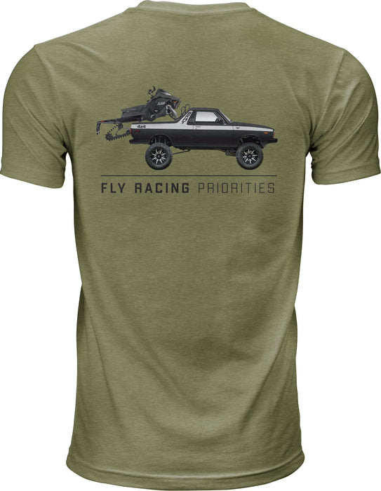 Fly Racing 352-1262X Fly Priorities Tee Light Olive XL