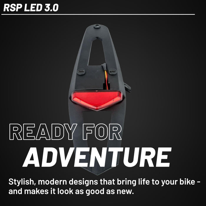 Polisport RSP LED 3.0 Tail Light/Brake Light for Off-Road Bikes and Enduro Bikes