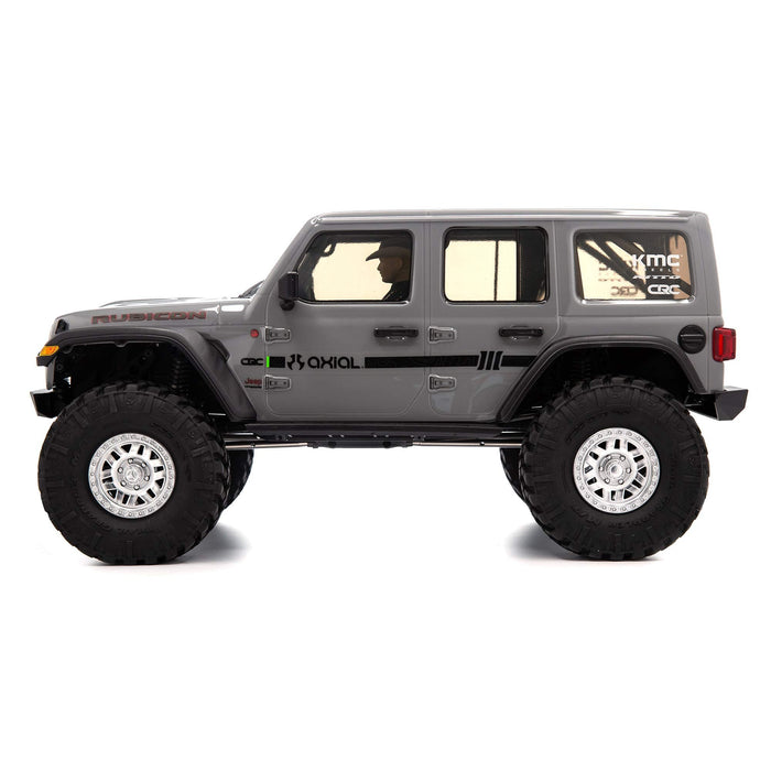 Axial Rc Truck 1/10 Scx10 Iii compatible with Jeep Jlu Wrangler With Portals Rtr (Batteries And Charger Not Included), Gray, Axi03003Bt1 AXI03003BT1