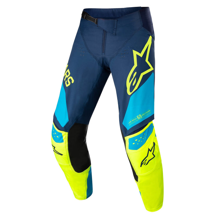 Alpinestars Techstar Factory Pants Drk Blu/Ylw Fluo/Blu Neo Sz 38 482-970538