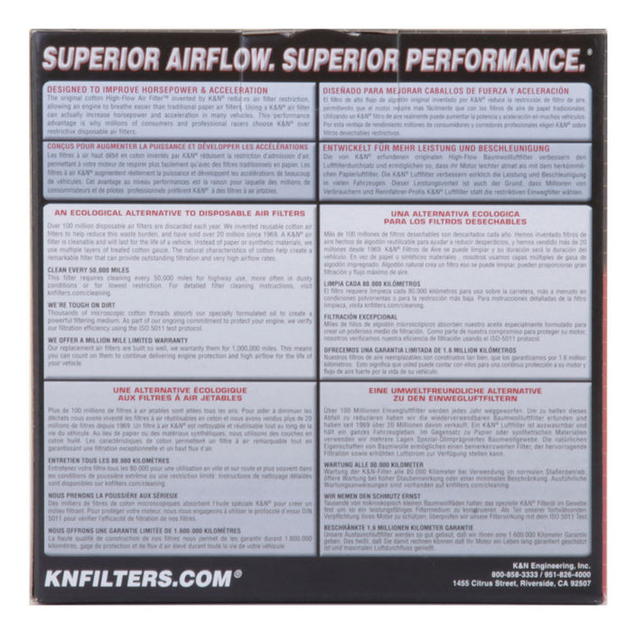 K&N High Performance Custom Racing Assembly 56-9138