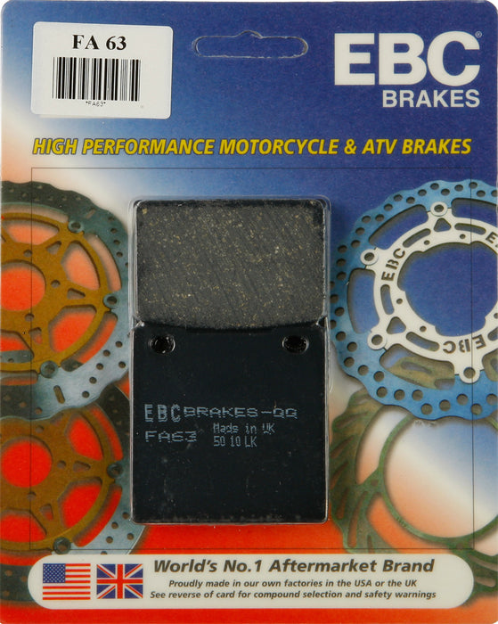 EBC Brakes Rear Organic Brake Pad Compatible for Suzuki GS500E 1989-2002