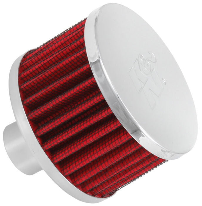 K&N Vent Air Filter/ Breather: High Performance, Premium, Washable, Replacement Engine Filter: Flange Diameter: 1 In, Filter Height: 2 In, Flange Length: 1 In, Shape: Breather, 62-1170