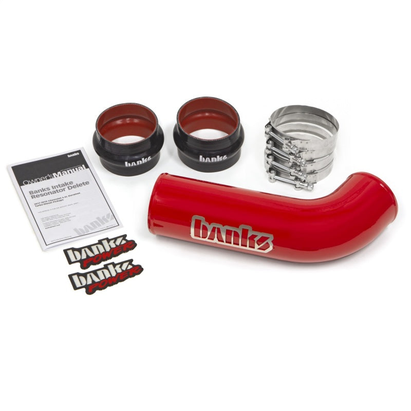 Banks Power 17-19 GM 2500/3500 6.6L L5P Intake Resonator Delete System Red 48000