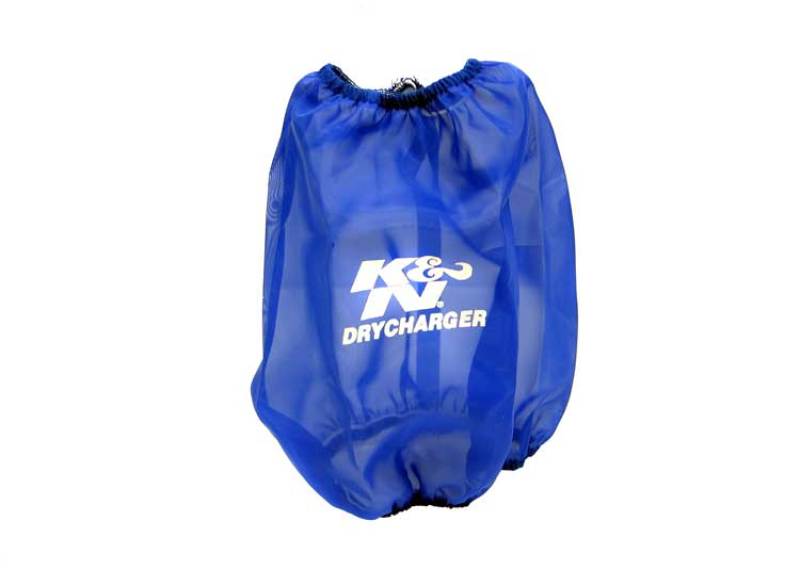 K&N Blue Drycharger Round Tapered Air Filter Wrap 5.875in Top ID / 7.5in Base ID / 8.5in Height RF-1020DL
