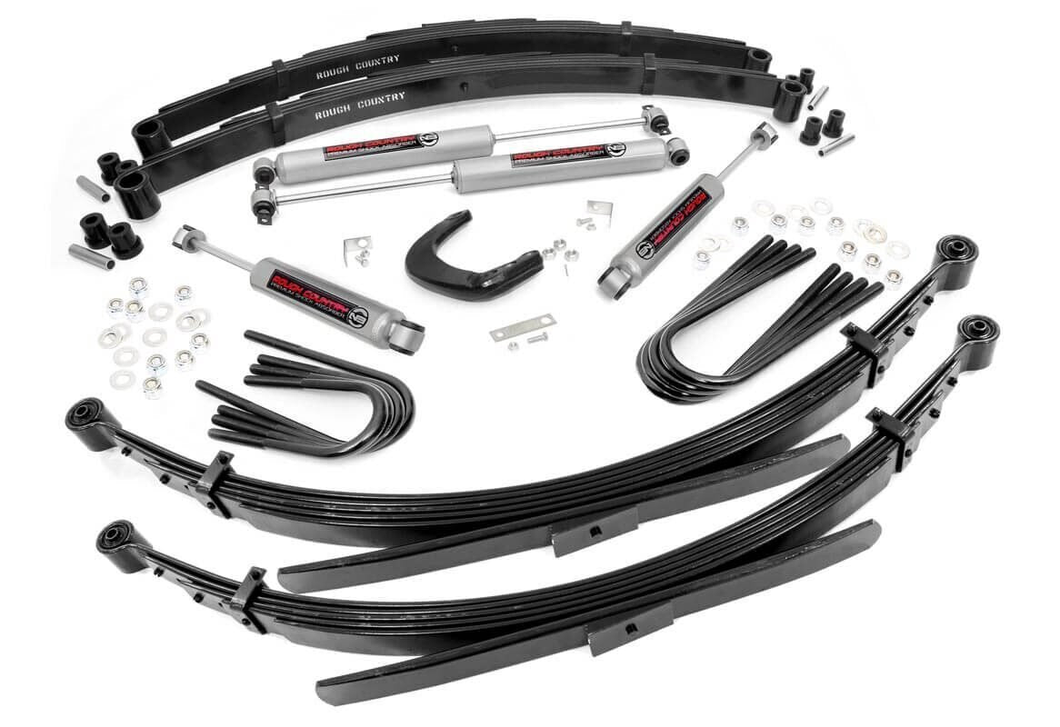 Rough Country 6 Inch Lift Kit 52 Inch Rear Springs Fits GMC C15/K15 Truck/Half-Ton Suburban (73-76) 12630