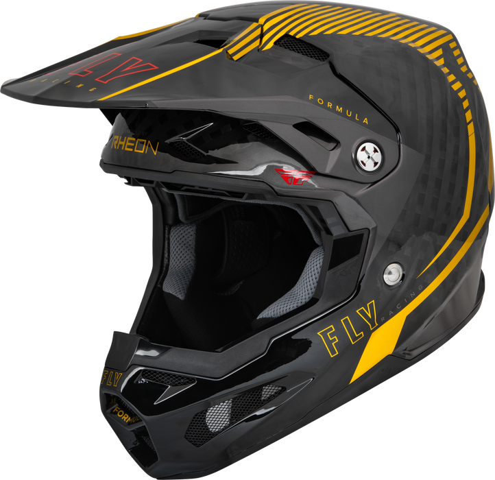 Fly Racing 2023 Adult Formula Carbon Tracer Helmet (Gold/Black, Large)