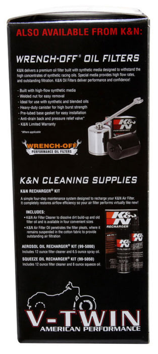 K&N Engine Air Filter: High Performance, Powersport Air Filter: Fits 2008-2016 HARLEY DAVIDSON (Switchback, Non-US, Fat Bob, Dyna Low Rider, Wide Glide, Super Glide Custom, Street Bob) HD-9608