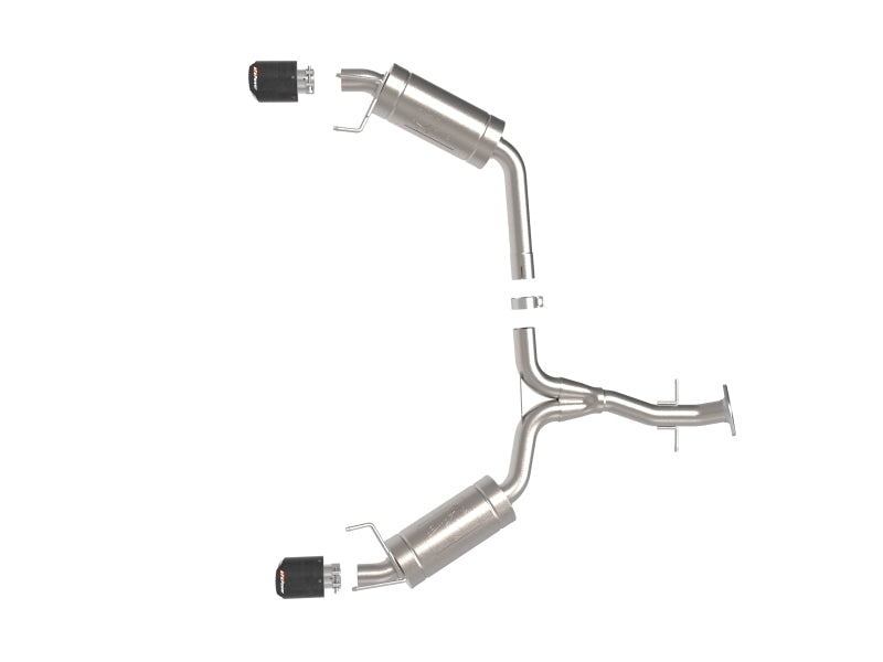 aFe POWER Takeda 06-13 Lexus IS250/IS350 SS Axle-Back Exhaust w/ Carbon Tips 49-36055-C