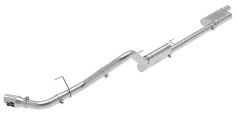 aFe Apollo GT Series 409 Stainless Steel Cat-Back Exhaust 2020 compatible with Jeep Gladiator 3.6L Polished Tip 49-48083-P