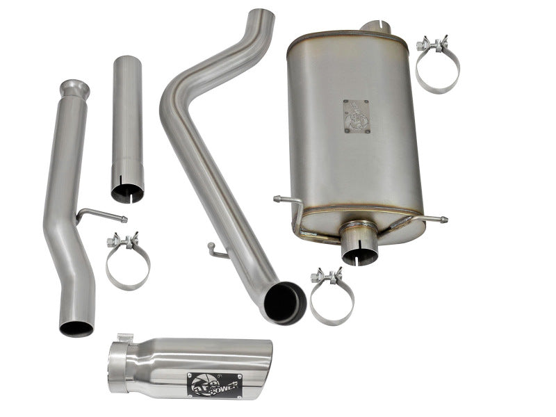 aFe MACHForce XP Exhausts Cat-Back Polished Tips 09-17 GM Silverado 1500 4.3/5.3L RegCab SB/LB 49-44072-P