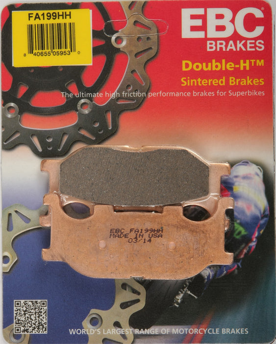 EBC Brakes Double-H Sintered Front Brake Pads Compatible for Yamaha XVS1300 V Star Deluxe 2013