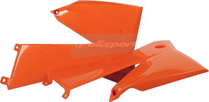 Polisport Radiator Shroud Set (ORANGE) For 05-06 KTM 250SXF