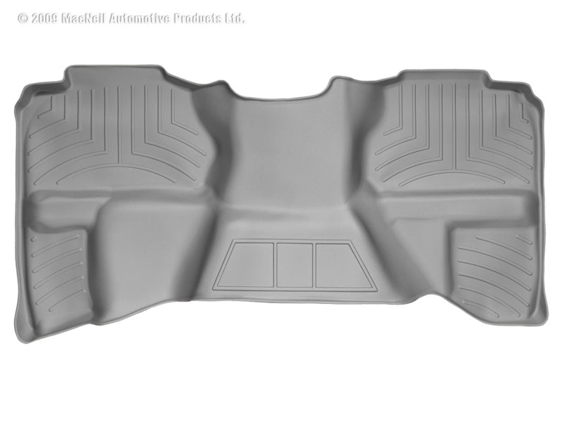 WeatherTech 07-13 Chevrolet Silverado Extended Cab Rear FloorLiner Grey 460669