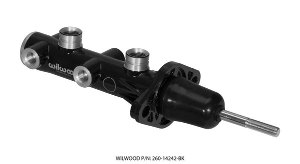 Wilwood Tandem Remote Master Cylinder 15/16in Bore Black 260-14242-BK