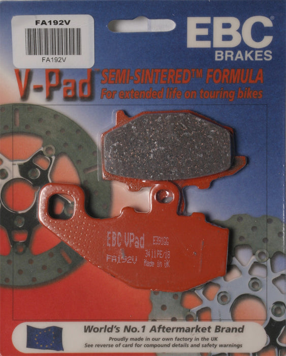 EBC Brakes Semi-Sintered V Brake Pads Compatible for Kawasaki EX650A Ninja 650R 2008