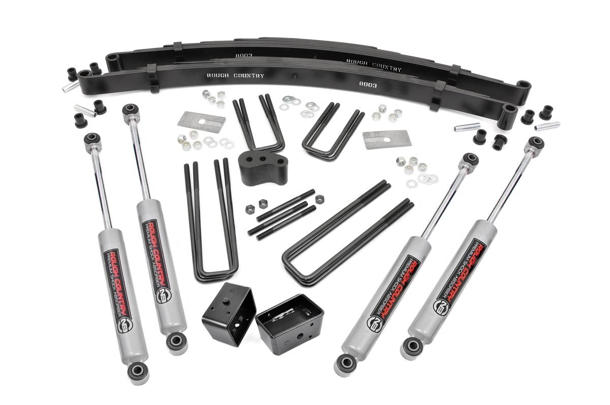 Rough Country 4 Inch Lift Kit Rear Blocks Fits Dodge W100 Truck (86-89)/W200 Truck (78-80) 310.20