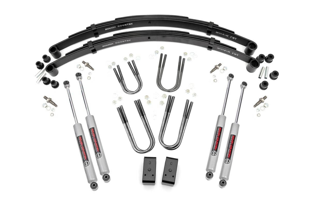 Rough Country 3 Inch Lift Kit Rear Blocks Fits Jeep Grand Wagoneer/J10 Truck/J20 Truck/Wagoneer 4WD 64030