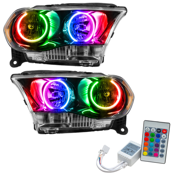 Oracle 11-13 Compatible with Dodge Durango SMD HL Halogen Black ColorSHIFT w/ Simple Controller SEE WARRANTY 7102-504