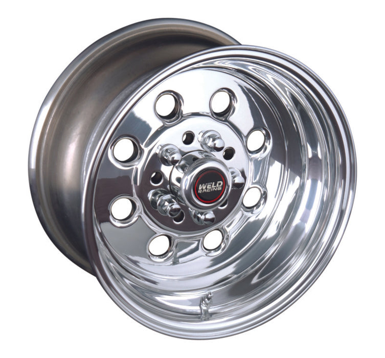 Weld Draglite 15x4 / 4x108 & 4x4.5 BP / 1.875in. BS Polished Wheel Non-Beadlock 90-54032