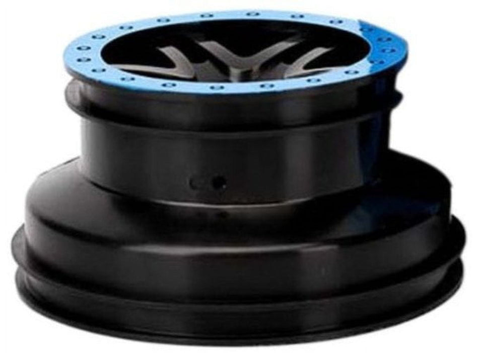 Traxxas Dual Profile Split-Spoke SCT Wheels (Black/Blue) (2) (Slash Front) 12mm Hex