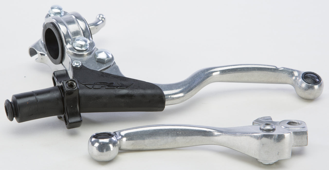 Fly Racing Pro Off-Road Motorcycle Perch Combo without Grip Compatible for Yamaha YZ450F 2008-2016 - Polished/One Size