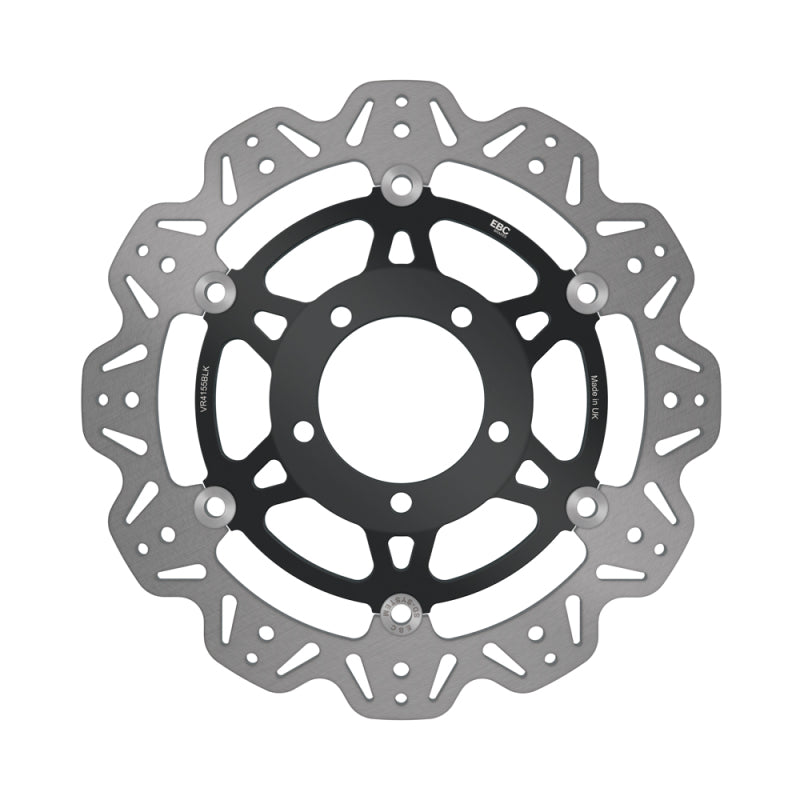 EBC 13-17 Kawasaki ZX-6R ZX 636 E Front Left/Right Vee Floating Black Rotor VR4155BLK