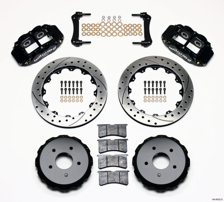 Wilwood Narrow Superlite 4R Rear Kit 12.88in Drilled 97-04 Corvette C5/Z06 140-8032-D