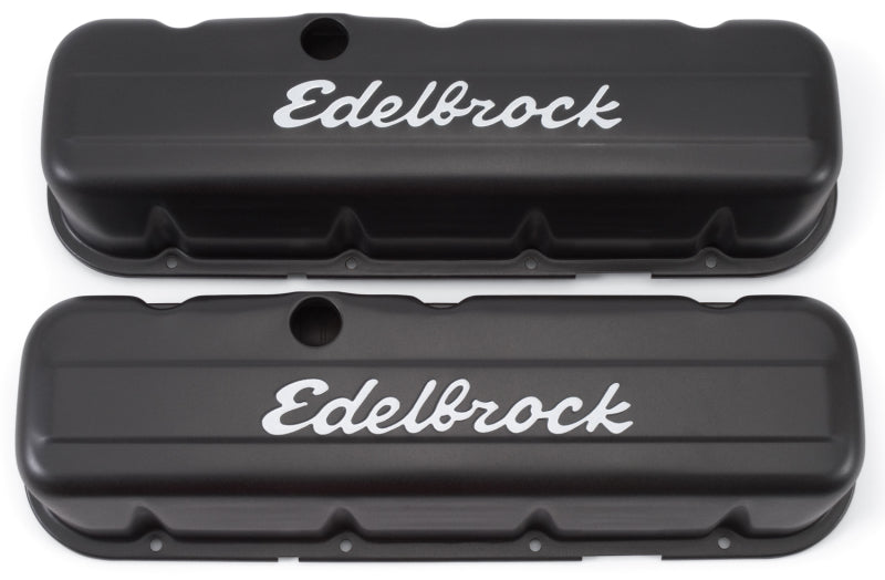 Edelbrock Valve Cover Signature Series Chevrolet 1965 and Later 396-502 V8 Tall Black 4683