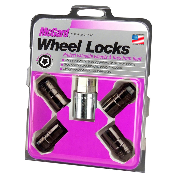 McGard Cone Seat Exposed Style Wheel Locks-Black 24216