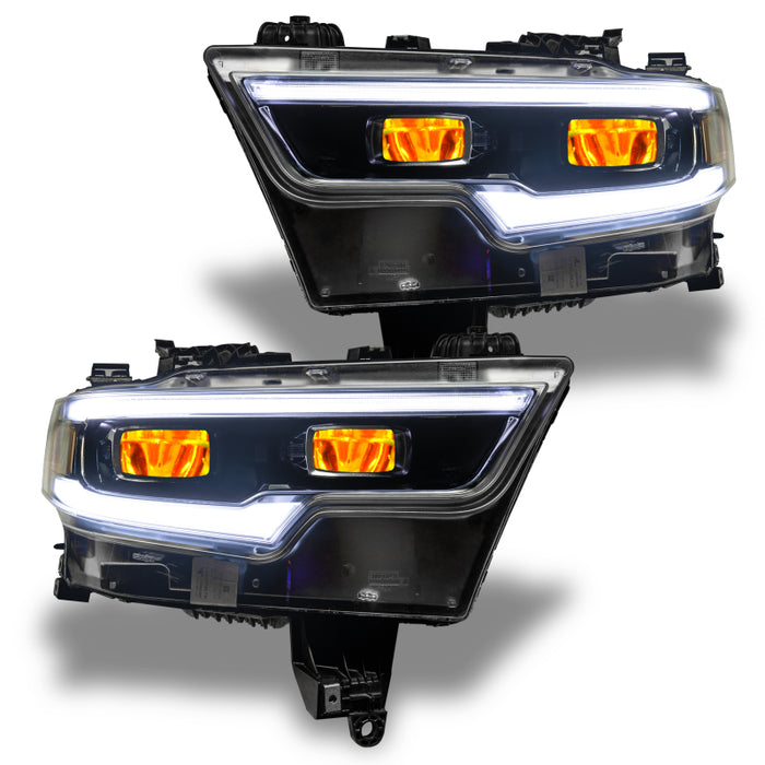 ORACLE Lighting 2019-2022 Ram 1500 ColorSHIFT® Headlight Demon Eye Kit - LED Projector Headlights