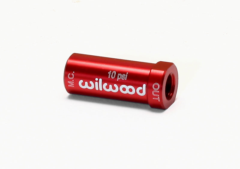 Wilwood Residual Pressure Valve New Style 10# / Red 260-13707
