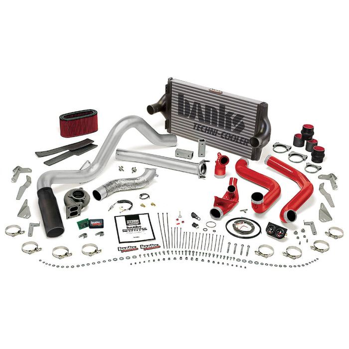 Banks Power 95.5-97 Ford 7.3L Man PowerPack System SS Single Exhaust w/ Black Tip 48562-B