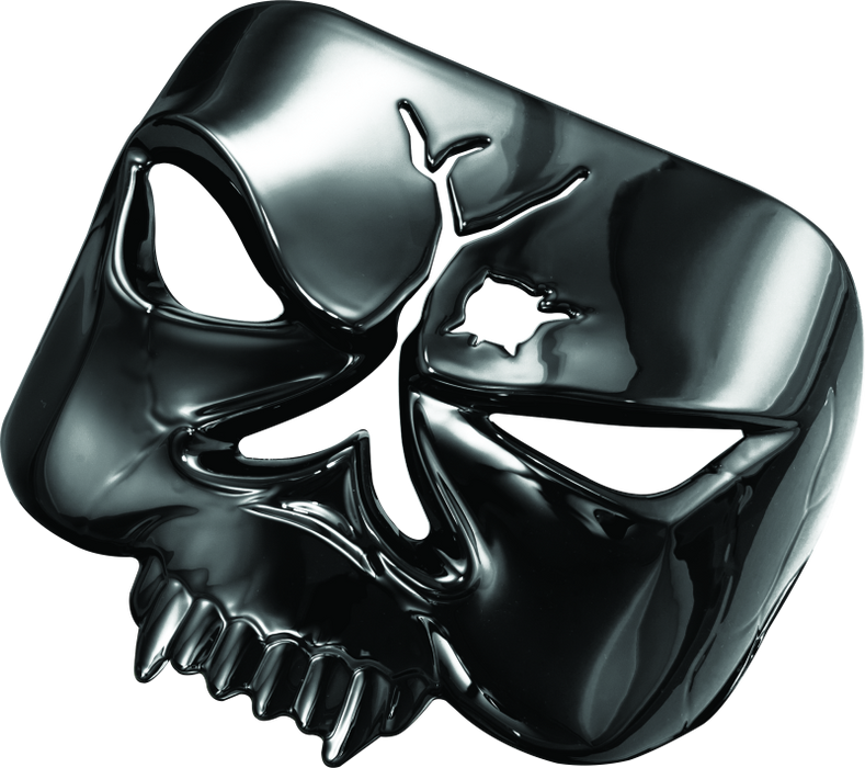 Kuryakyn Motorcycle Accent Accessory: Zombie Skull Taillight Cover For 1973-2019 Harley-Davidson Motorcycles, Black 9024
