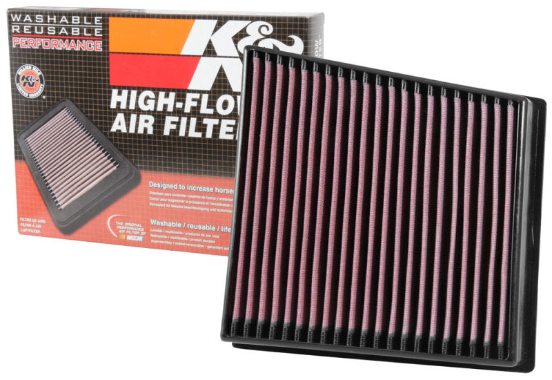 K&N 33-5065 Air Panel Filter for CHEVY SILVERADO 2500 HD V8-6.6L DSL 2017-2018