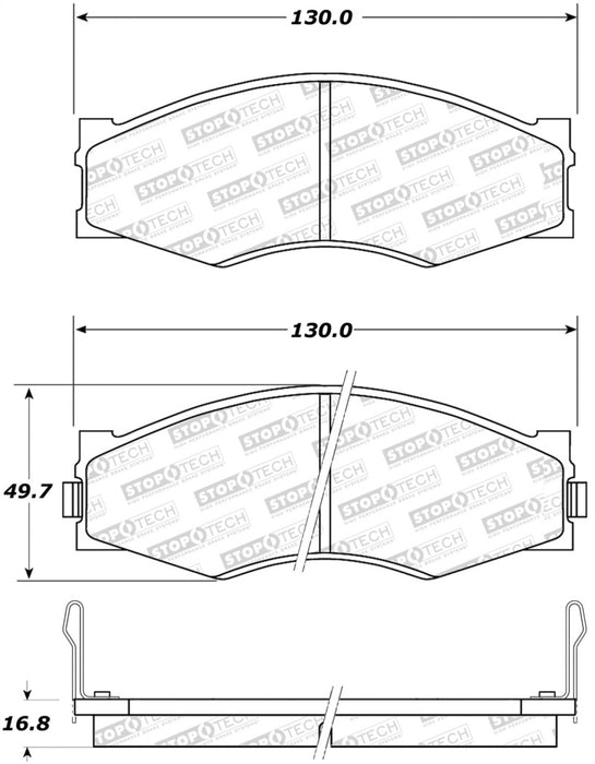 StopTech Street Brake Pads 308.0266