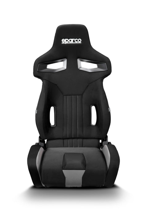 Sparco R333 Black & Grey Racing Seat, Modern Reclinable W/ Side Bolsters