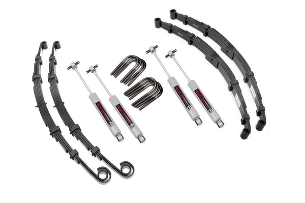 Rough Country 2.5 Inch Lift Kit Fits Jeep Cj 4WD (1955-1968) 60030