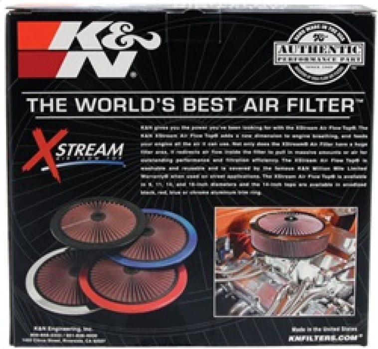 K&N 66-0901 X-tream Air Filter for X-STREAM FLOW TOP ONLY 9"