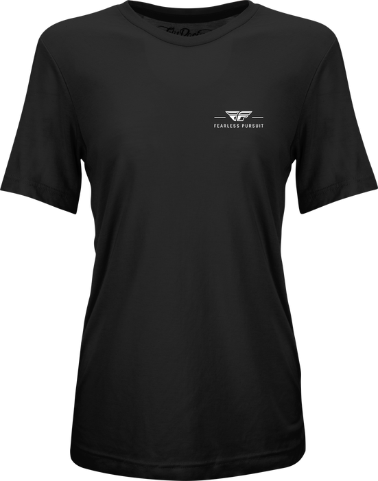 Fly Racing 356-0050S Women's Fly Motto Tee Black Sm