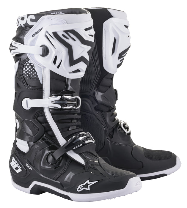 Alpinestars 2010020-12-7 Tech 10 Boots Black/White Sz 07