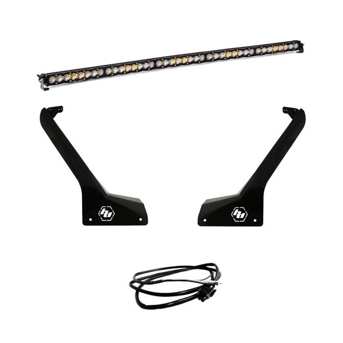 Baja Designs compatible with Jeep JL/JT Roof Bar LED Light Kit 50in S8 w/Upfitter 447665UP