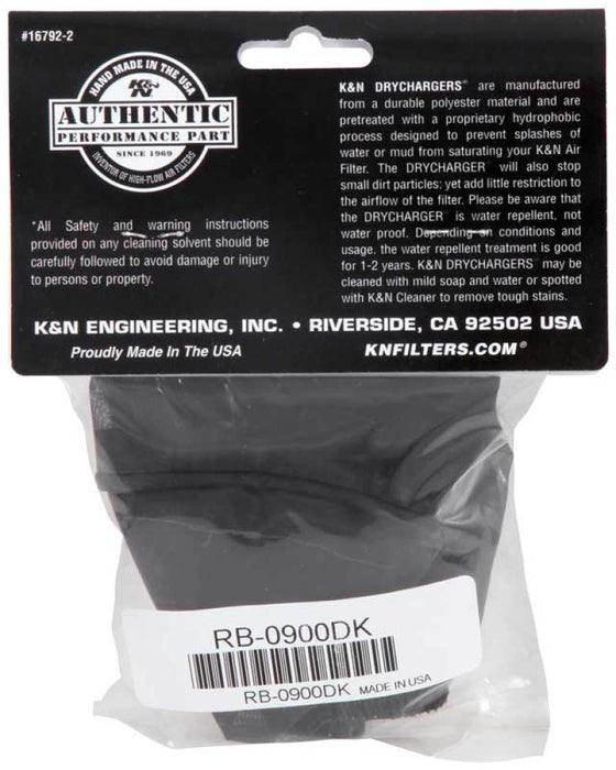 K&N Rb-0900Dk Black Drycharger Filter Wrap For Your Rb-0900 Filter RB-0900DK