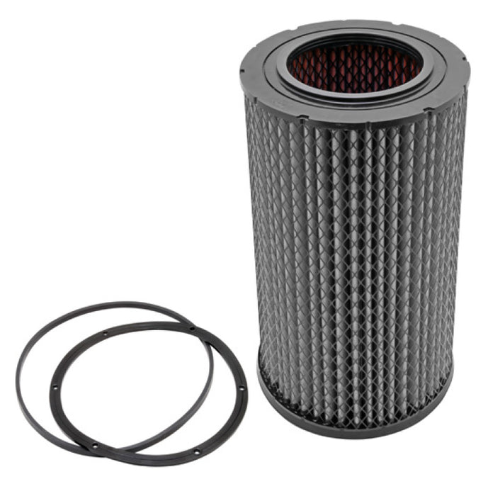 K&N 38-2021R Heavy Duty Air Filter for ROUND, RADIAL SEAL, 13-1/16" OD, 7-9/16" ID,25-11/16" H, REVERSE