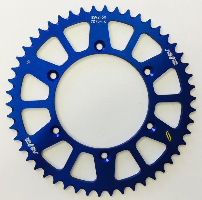 SUNSTAR 5-359250BL Rear Sprocket Aluminum 50T-520 Blu Hon/Yam