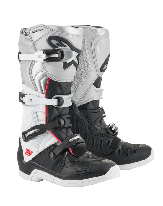 Alpinestars Tech 5 Victory 19 Boots Black/White/Silver Sz 12 2015015-1219-12