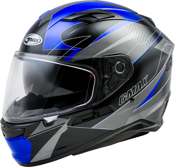 Gmax Ff-98 Full-Face Apex Helmet Black/Blue Lg G1981216